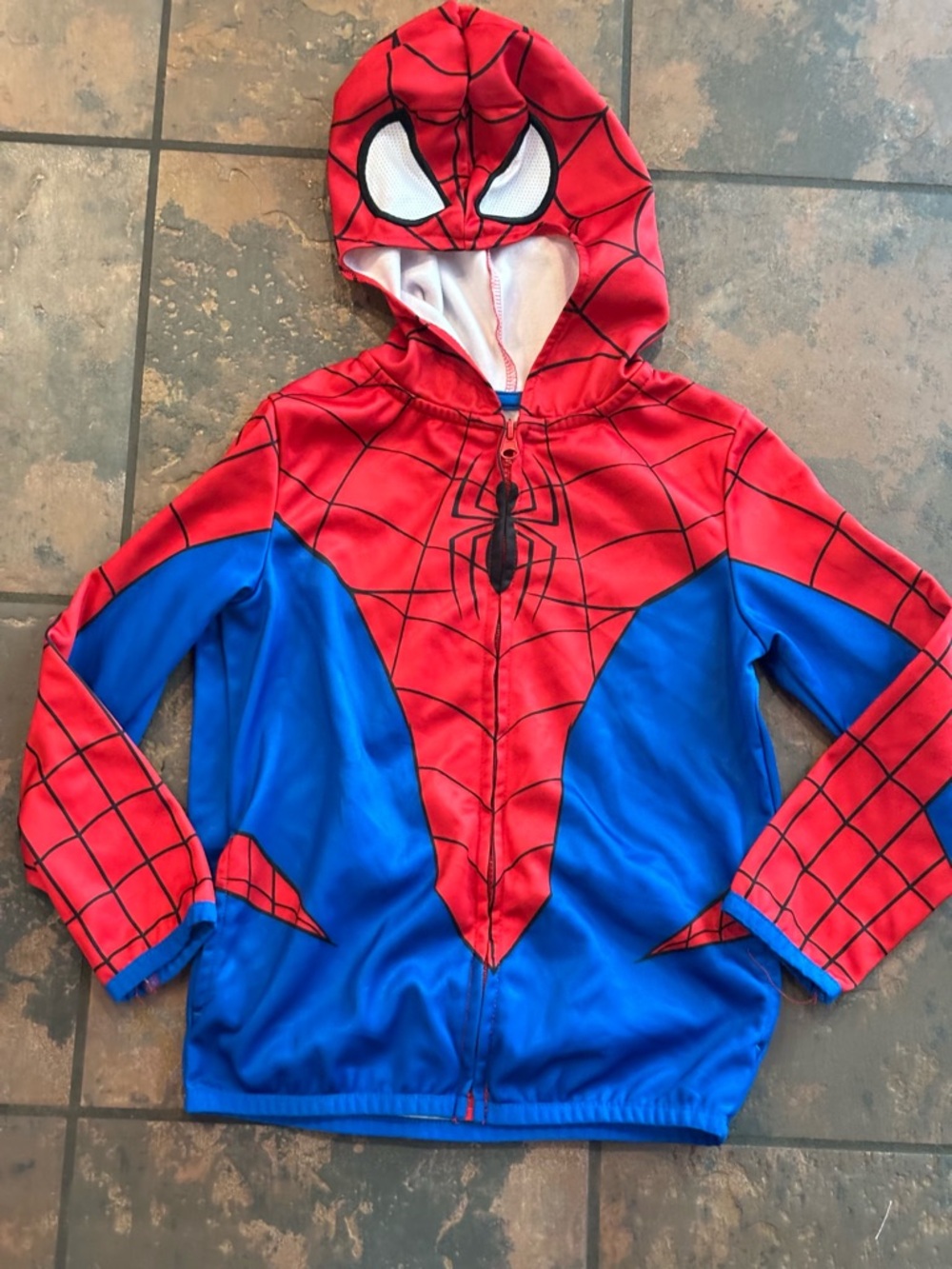 🩵jumping beans Red and Blue Spider Hoodie Jacket